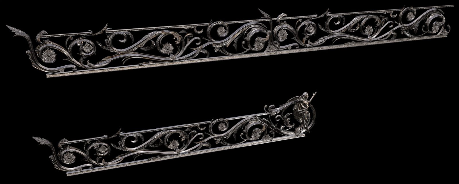 Gothic wrought-iron railing kit pieces