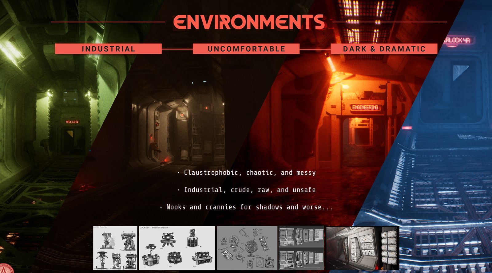 Art direction board: environments
