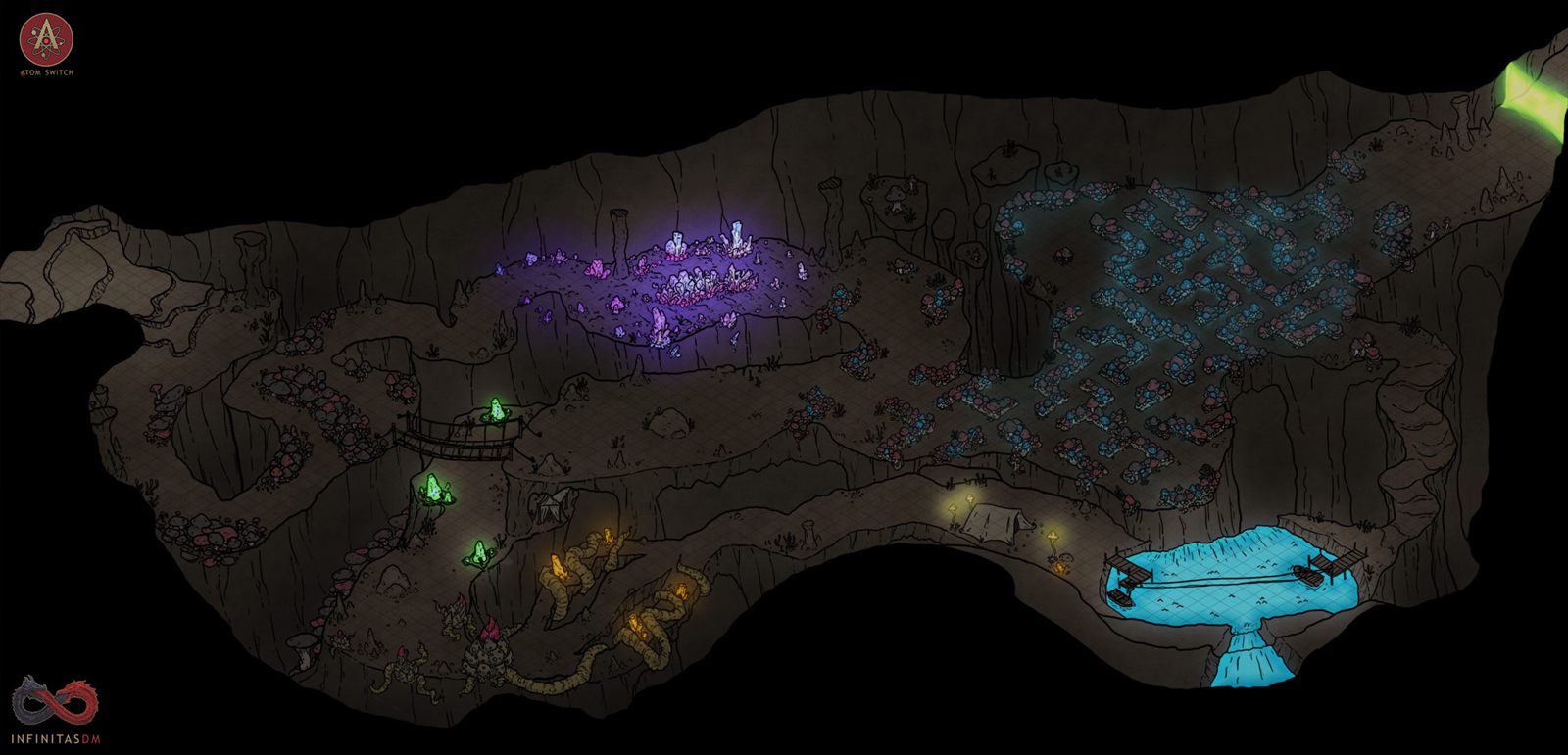 Glowing Fields campaign map