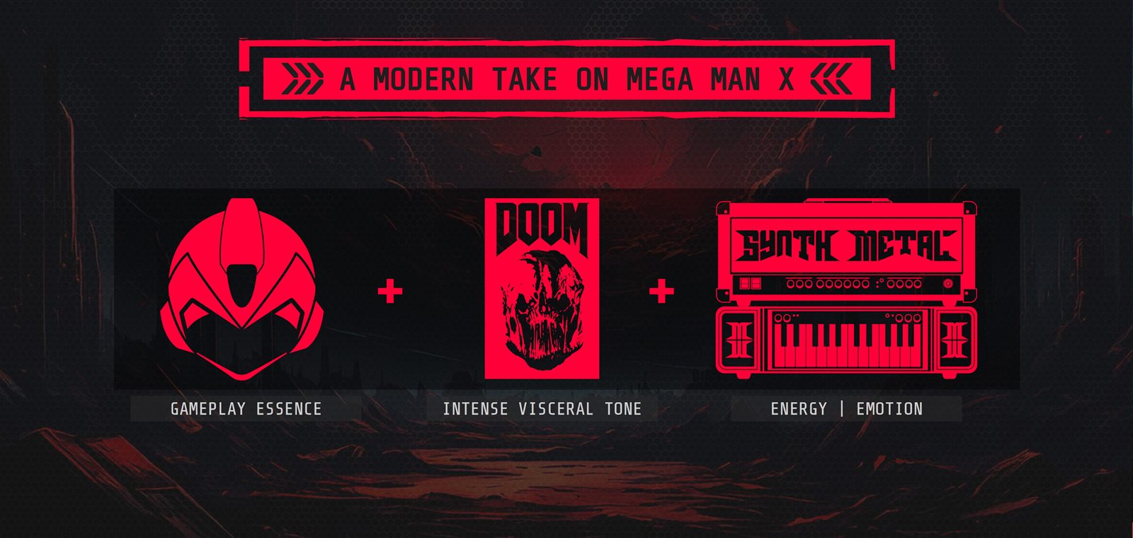 Rebel Core pitch slide: a modern take on Mega Man X